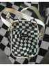 Thread Checkered-gingham Green White Crossbody Bag One size - photo 3