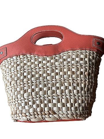 Tommy Bahama Tommy Bahamian leather straw tote Leather Tote (view 2)