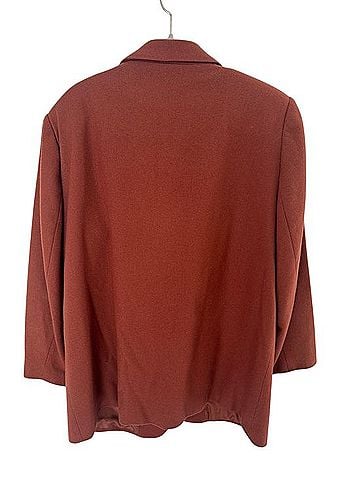 Savannah Burnt Orange Single-Button Blazer Jacket (view 2)