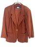 Savannah Burnt Orange Single-Button Blazer Jacket - photo 1