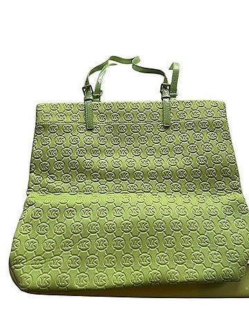Michael Kors Neon Lime Embossed MK Tote Tote (view 2)