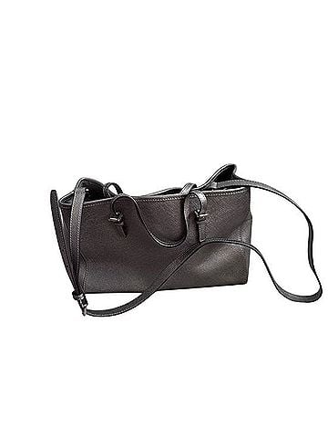 Michael Kors Metallic Pewter Saffiano Shoulder Tote Shoulder Bag (view 2)