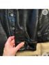 Levi's 100% Polyurethane 85% Polyester 15% Cotton 100% Polyester Black Leather Jacket Size XS - photo 4
