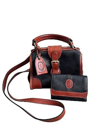 Liz Claiborne Leather Satchel (view 1)