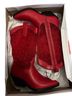 Wild Pair Hearts Red Boots Size 7 - photo 1