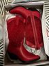 Wild Pair Hearts Red Boots Size 7 - photo 3