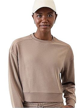 Athleta Seasoft Rib Crewneck Sweatshirt Sweatshirt (view 1)