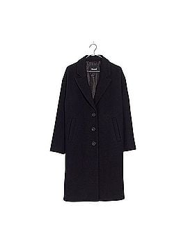 Madewell Black Wool Blend Pea Coat Coat (view 1)