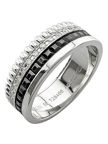 Boucheron Boucheron Quatre Black Ring, 18K White Gold, Diamond, Women's, Pre-owned. (view 1)