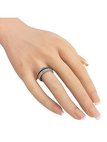 Boucheron Boucheron Quatre Black Ring, 18K White Gold, Diamond, Women's, Pre-owned. (view 2)