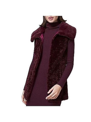 White House Black Market Faux Fur Vest (view 1)