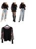 Fate Black Multi Color Long Sleeve Blouse Size S - photo 1