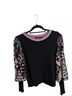 Fate Black Multi Color Long Sleeve Blouse Size S - photo 2