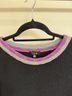 Fate Black Multi Color Long Sleeve Blouse Size S - photo 3