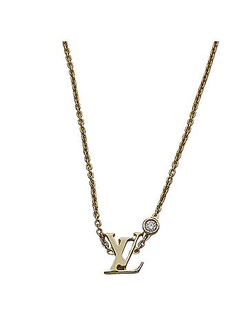 Louis Vuitton Louis Vuitton LOUIS VUITTON Necklace for Women, Brand Name, 750YG Diamond Pendant, Idylle Blossom LV Yellow Gold Q93626 Jewelry (view 2)