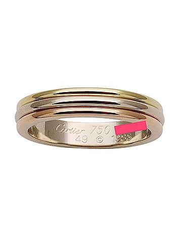Cartier Cartier ring for women, brand name ring, 750YG, 750PG, 750WG, Vendome yellow gold, pink white size #49 (approx.), three-color jewelry. (view 2)