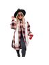 Lucca Couture Wool Blend Longline Plaid Shacket Jacket - photo 5