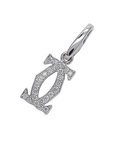 Cartier Cartier pendant top, women's and men's, brand charm, 750WG diamond, 2C white gold jewelry. (view 1)