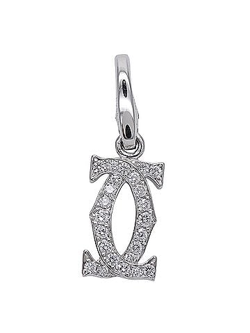 Cartier Cartier pendant top, women's and men's, brand charm, 750WG diamond, 2C white gold jewelry. (view 2)