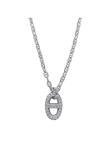 Hermès Hermes HERMES Chaine d'Ancre Farandole PM Necklace for Women, Brand Name, 750WG Diamond, SH Size, White Gold Jewelry (view 2)