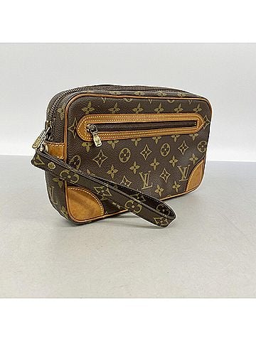 Louis Vuitton Louis Vuitton Monogram Marly Dragonne GM Clutch Bag M51825 Brown Men's (view 2)