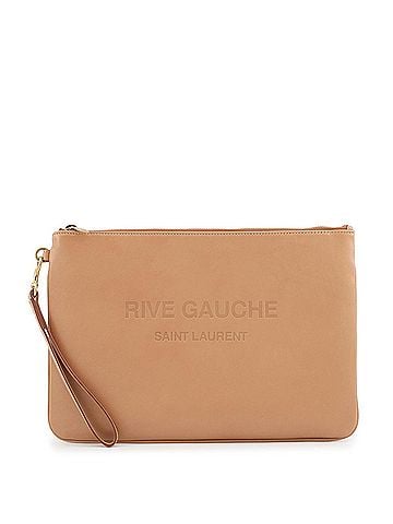Yves Saint Laurent Yves Saint Laurent Saint Laurent Paris Clutch Bag Rive Gauche Leather 581369 SAINT LAURENT PARIS Handbag Pouch (view 1)