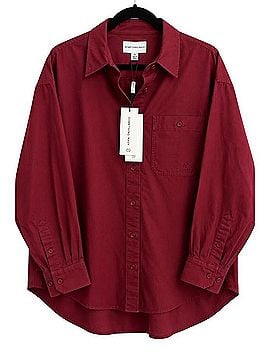 Something Navy Classic Button Up Long Sleeve T-Shirt (view 1)