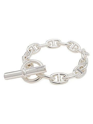 Hermès HERMES Chaine d'Ancre MM Bracelet, 14 links, SV925 Ag925 Silver (view 1)