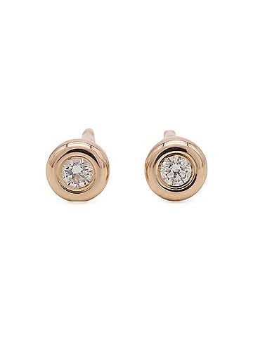Tiffany & Co. TIFFANY&amp;Co. Tiffany &amp; Co. Elsa Peretti Diamond by the Yard Earrings Au750 18KPG Pink Gold (view 2)