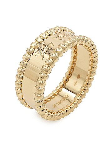 Van Cleef & Arpels Van Cleef &amp; Arpels Perlee Signature Ring, 18K Yellow Gold, VCAR03Y652 (view 2)
