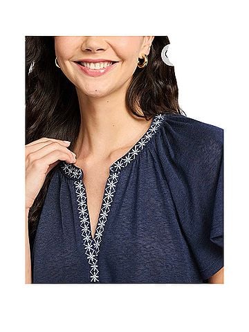 Bobeau Short Sleeve Blouse (view 1)