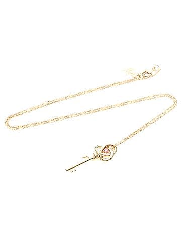 Tiffany & Co. Knot Key Pendant 18K Rose Gold Gold Pink_Gold Necklace Jewelry (view 1)