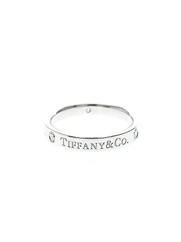 Tiffany & Co. Flat Platinum Silver Platinum Ring Jewelry (view 1)