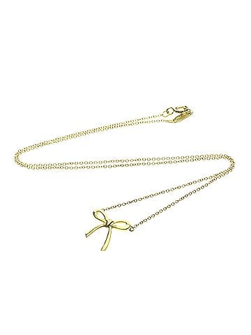 Tiffany & Co. Bow Pendant 18K Yellow Gold Gold Yellow_Gold Necklace Jewelry (view 1)