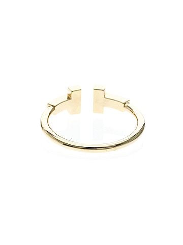 Tiffany & Co. T Wire 18K Rose Gold With Diamonds Gold Pink_Gold Ring Jewelry (view 2)