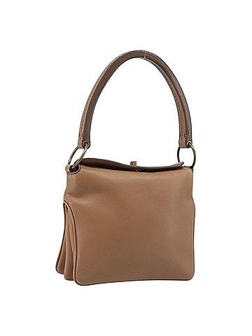 Miu Miu Beau Top Handle Leather Brown Leather Handbag (view 1)