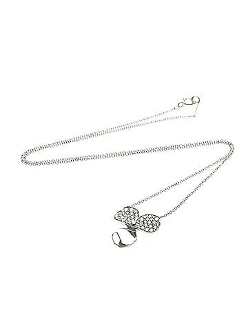 Tiffany & Co. Paper Flowers Pendant Platinum With Pave Diamonds Silver Platinum Necklace Jewelry (view 1)