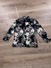 Cynthia Rowley 100% Polyester 100% Polyester Floral Black Blazer Size L - photo 6