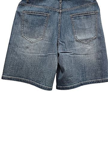 Just One Crystal And Embroidered Floral Denim Shorts Denim Shorts (view 2)