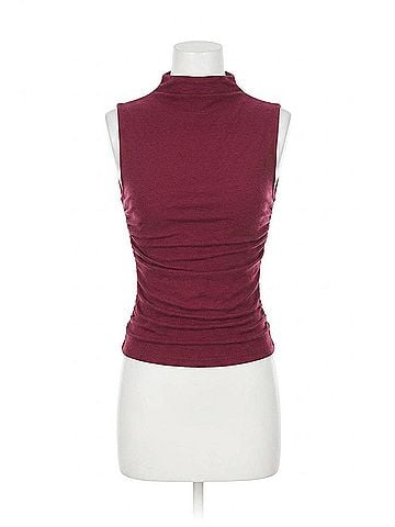 Enza Costa Cashmere Sleeveless Twist Top in Barolo (view 1)