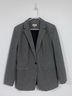 Loft 37 Houndstooth Gray Black Blazer Size 2 - photo 4