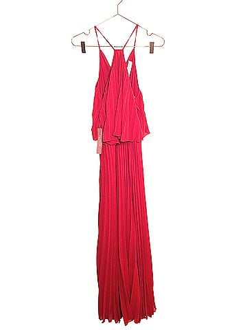 Petal and Pup Gia Pleated Halterneck Maxi Dress Cocktail Dress (view 1)
