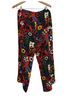 Chico's 100% Rayon Floral Multi Color Red Casual Pants Size L - photo 2