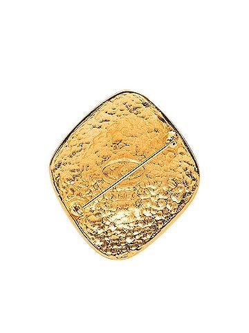 Chanel Chanel Vintage Coco Mark Diamond Motif Brooch Gold Plated Women's CHANEL (view 2)
