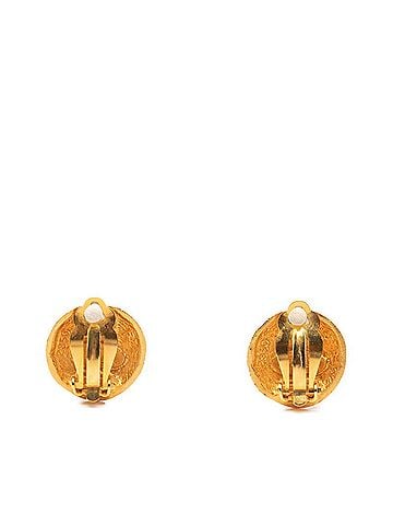 Chanel Chanel Coco Mark Earrings, Gold Plated, Women's CHANEL (view 2)