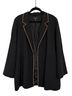 Eileen Fisher Silk Georgette Crepe Long Piped Trim Long Sleeve Blazer Blazer - photo 2