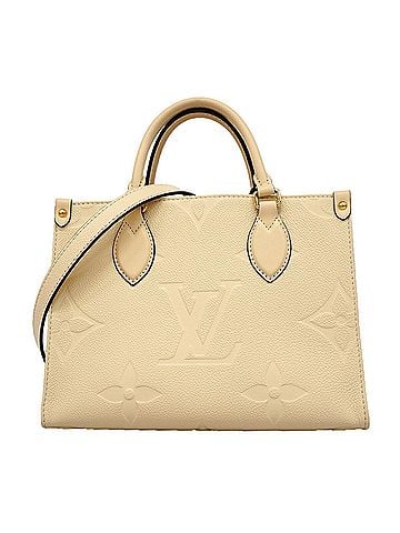 Louis Vuitton Louis Vuitton Monogram Empreinte OnTheGo PM Handbag M46569 Cream 2-way bag for women (view 1)