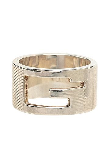Gucci Gucci Cutout G Ring, Size #19, SV925 Silver, Men's GUCCI (view 1)