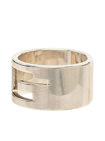 Gucci Gucci Cutout G Ring, Size #19, SV925 Silver, Men's GUCCI (view 2)
