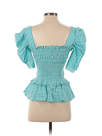 Amanda Uprichard Amanda Uprichard Short Sleeve Blouse (view 2)